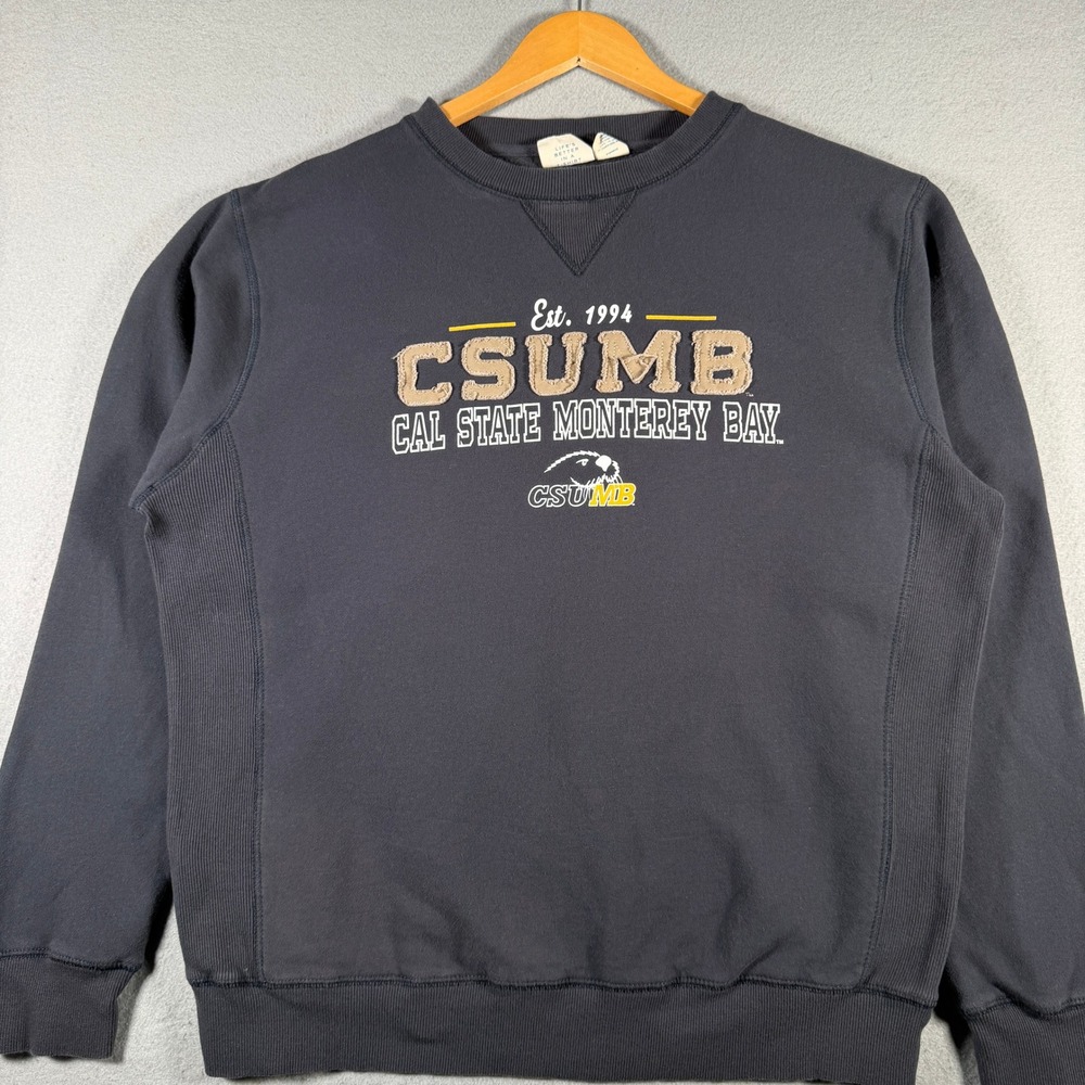 Cal State Monterey Bay CSUMB Otters Sweatshirt Navy Blue Mens Large Blue 84